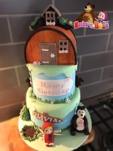 Masha and the bear cakes - masha cakes -birthday cakes - celebration cakes - occasion cakes - local cake maker - blacks creative cupcakes