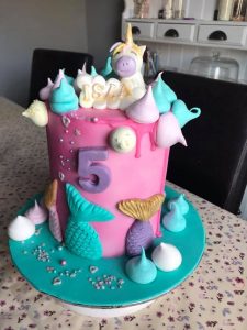 Mermaid cake - unicorn cake - birthday cakes - celebration cakes - local cake maker - blacks creative cupcakes