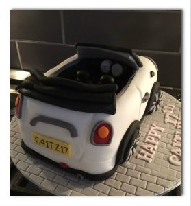 Mini car cake - mini - birthday cakes - celebration cakes - berwick upon tweed cake maker