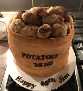 bag of potatoes cake - cake pops - birthday cakes - any occasion cakes - berwick upon tweed cake maker