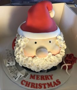 Sculpted santa cake - all flavours - christmas - celebration cakes - berwick upon tweed cake maker