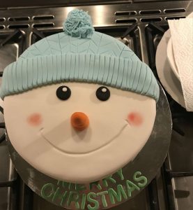 Snowman cake - novelty cakes - xmas cakes - all occasion cakes - local cake maker - berwick upon tweed