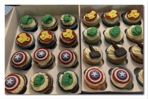 Super Hero - cupcakes for all occasions - cake maker - berwick upon tweed